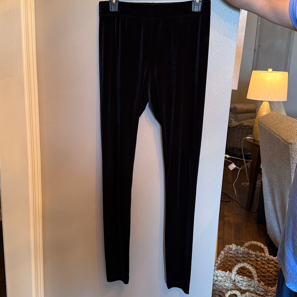 Aeropostale Midnight Black Velvet Leggings